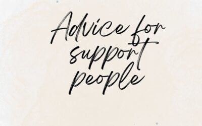 Advice for support people